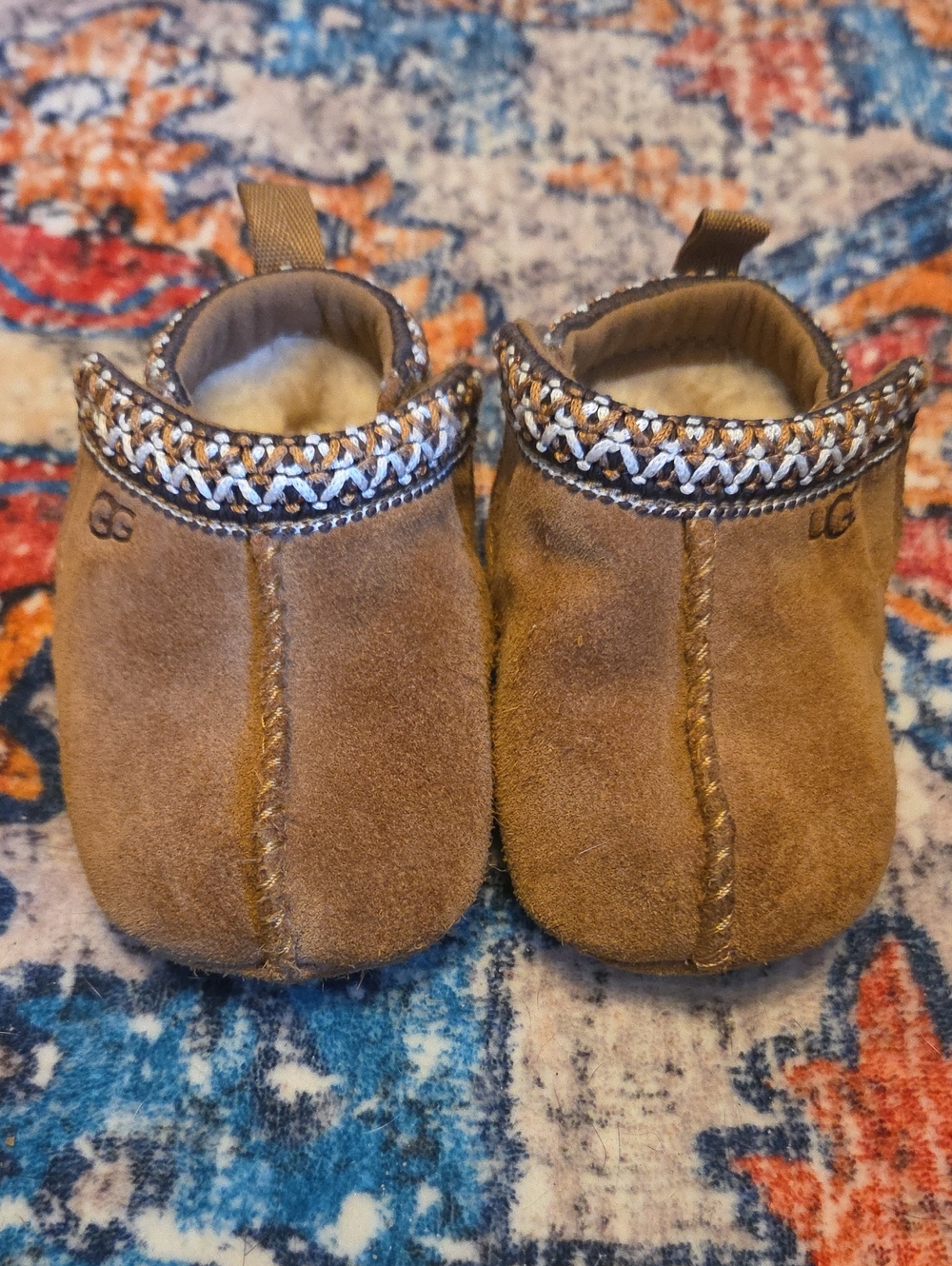 UGG Tasman Newborn 0/1 Chestnut Slippers 0-6 Months